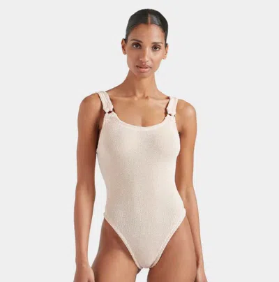 Hunza G Domino One Piece Swimsuit In Neutral