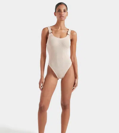 Hunza G Domino One Piece Swimsuit In Neutral