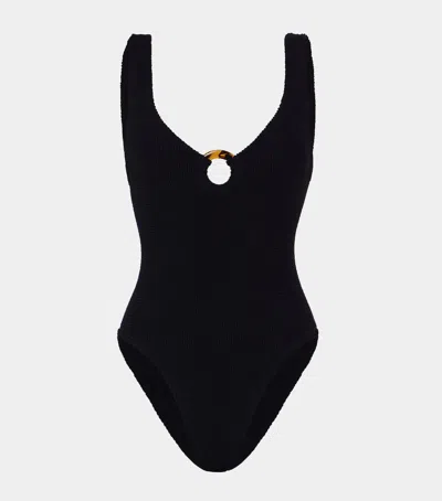 Hunza G Black Celine Swimsuit In Black