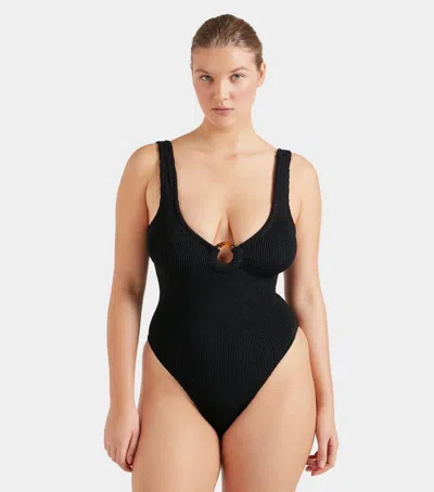 Hunza G Black Celine Swimsuit In Black