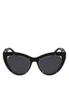 MCM Cat Eye Sunglasses, 53mm,1635525BLACK/SOLIDGRAYLENS
