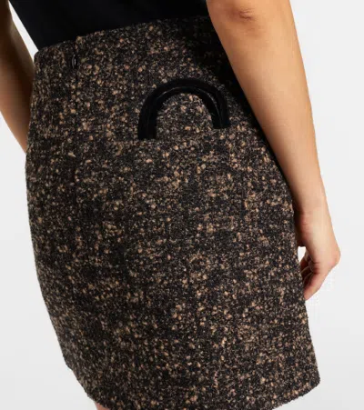 Blazé Milano Coci Wool-blend Tweed Miniskirt In Multi
