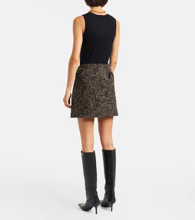 Blazé Milano Coci Wool-blend Tweed Miniskirt In Multi