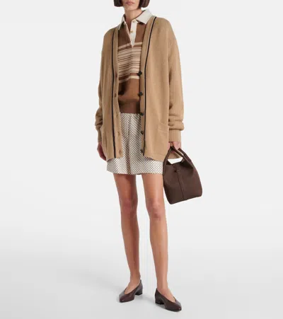 Loro Piana Pablo Baby Cashmere Cardigan Sweater In Neutral