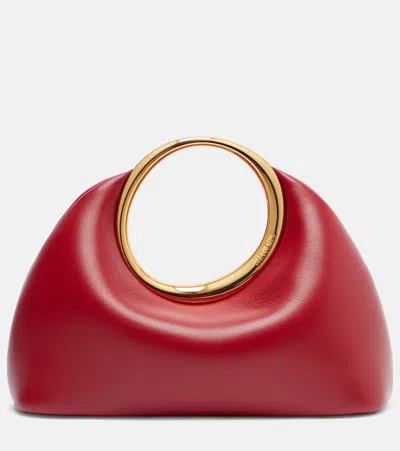 Jacquemus Calino Small Leather Tote Bag In Red