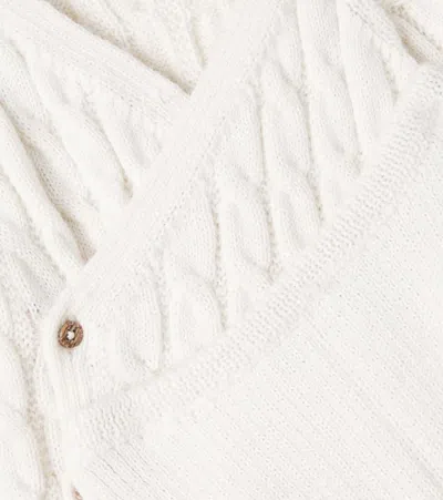 Bonpoint Baby Jalina Sweater And Pants Set In White