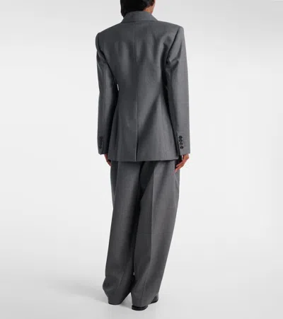 羊毛双排扣塔士多夹克