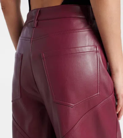 Rotate Birger Christensen Rotate Burgundy Polyester Pants In Brown