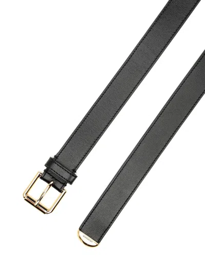 Givenchy 30mm Voyou Metal Tip Belt Belts Black