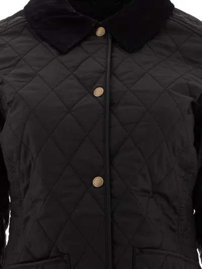 Barbour Annandale Water Resistant Quilted Utility Jacket In Black