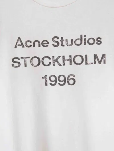 Acne Studios Organic Cotton T-shirt In White