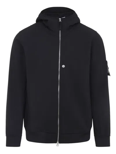 Stone Island Soft Shell Jacket In Black