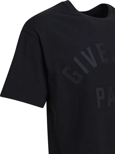 Givenchy Men Cotton T-shirt In Black