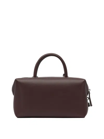 Max Mara Cross-body Bag With Detachable Strap And Top Handle In Red