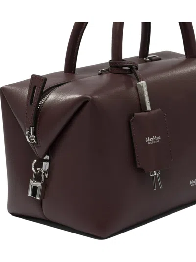 Max Mara Cross-body Bag With Detachable Strap And Top Handle In Red