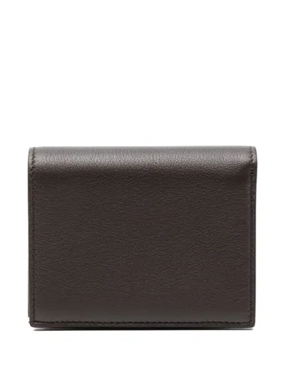Tom Ford Padlock Leather Wallet In Brown