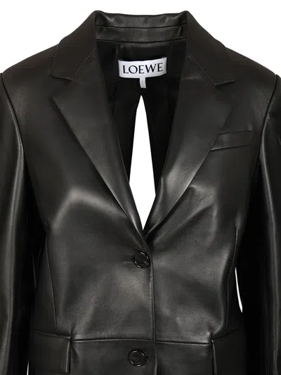 Loewe Lambskin Nappa Jacket Jackets Black
