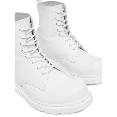 Mm6 Maison Margiela X Dr. Martens 1460 8-eye No Steel Toe Womens White In White