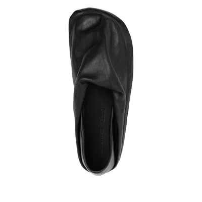 Camper X Issey Miyake Peu Form Leather Slippers In Black