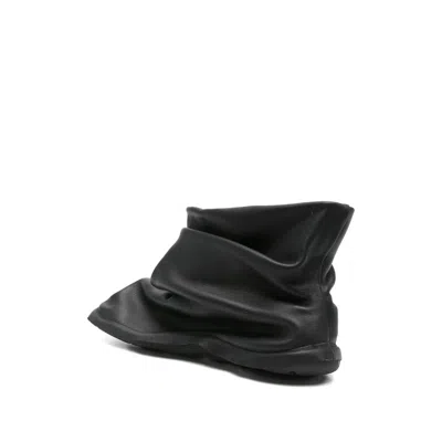 Camper X Issey Miyake Peu Form Calf Leather Boots In Black