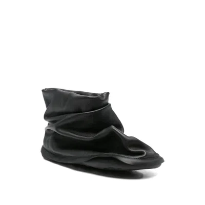 Camper X Issey Miyake Peu Form Calf Leather Boots In Black