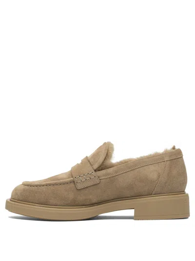 Gianvito Rossi Slip-on Loafers Suede Upper