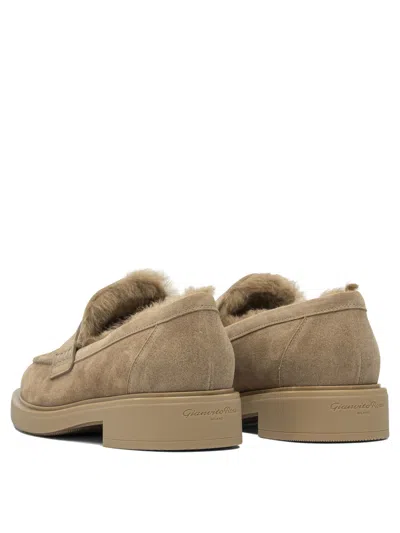 Gianvito Rossi Slip-on Loafers Suede Upper