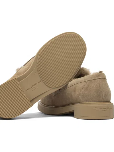 Gianvito Rossi Slip-on Loafers Suede Upper