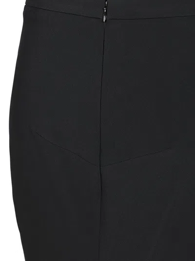 Givenchy Mid-length Kick Back Skirt In Cady In Black