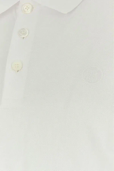 Burberry Logoed Polo Shirt In Neutral