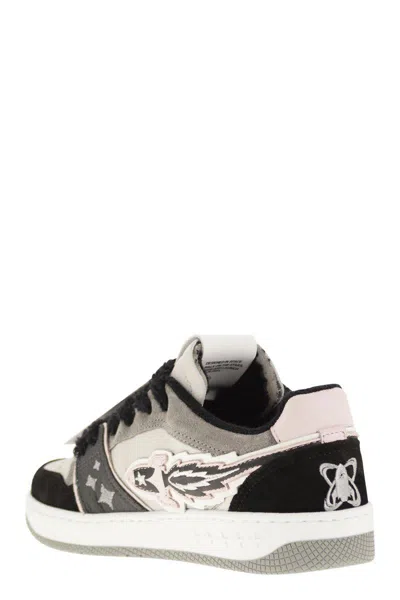 Enterprise Japan Ej Egg Rocket - Leather Trainers With Logo In Multi