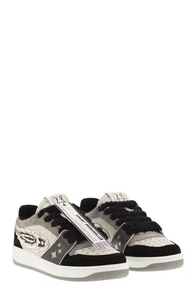 Enterprise Japan Ej Egg Rocket - Leather Trainers With Logo In Multi