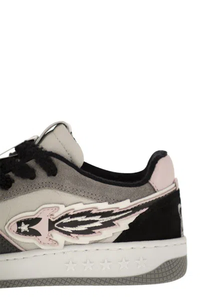 Enterprise Japan Ej Egg Rocket - Leather Trainers With Logo In Multi