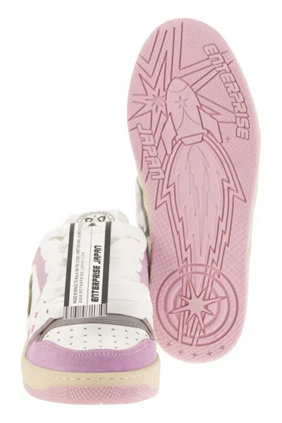 Enterprise Japan Ej Egg Rocket - Leather Trainers With Logo In Multi