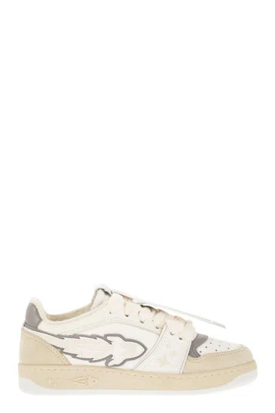 Enterprise Japan Ej Egg Rocket - Leather Trainers With Logo In Multi