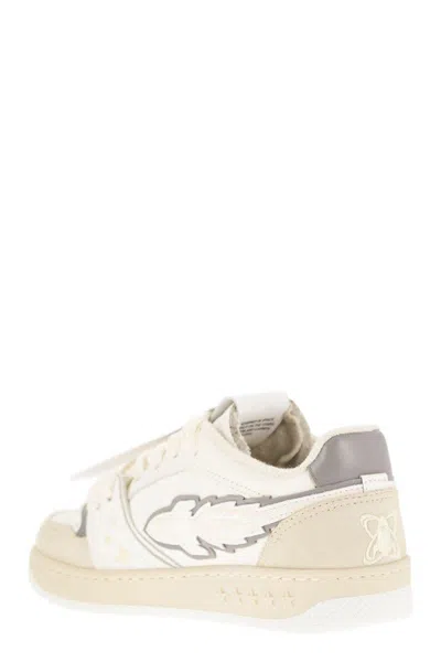 Enterprise Japan Ej Egg Rocket - Leather Trainers With Logo In Multi