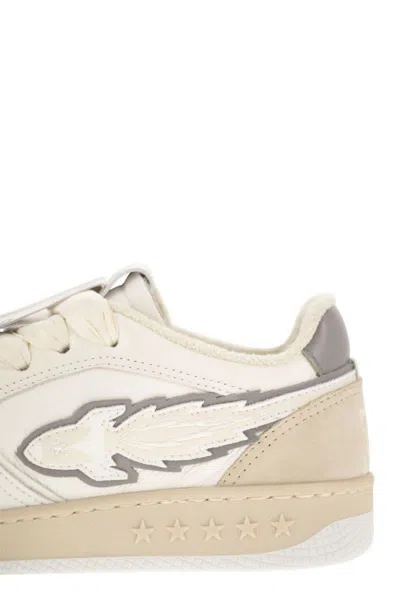 Enterprise Japan Ej Egg Rocket - Leather Trainers With Logo In Multi