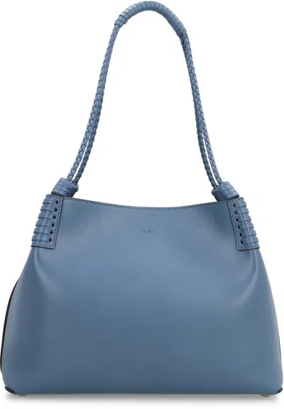 Etro Women's Libra Small Leather Tote In Blue