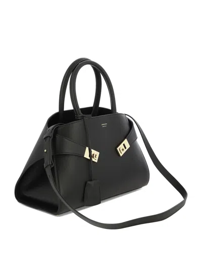 Ferragamo Structured Leather Shoulder Bag