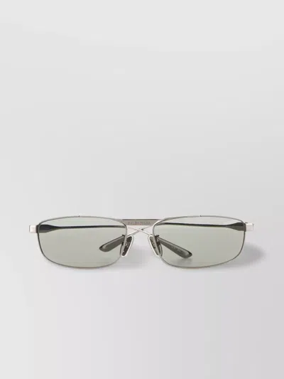 Balenciaga Rect Metal Frame Sunglasses