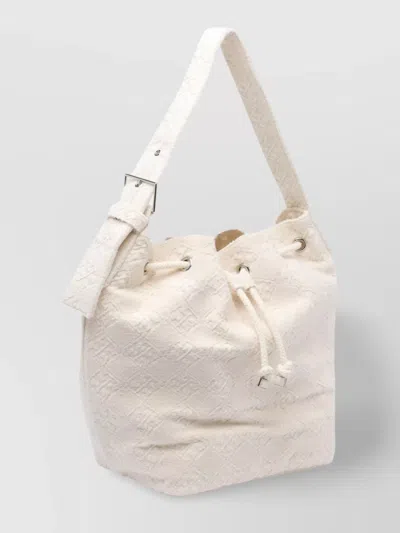 Tory Burch Textured Fabric Shoulder Bag With Adjustable Strap