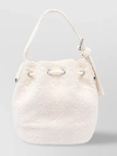 Tory Burch Textured Fabric Shoulder Bag With Adjustable Strap