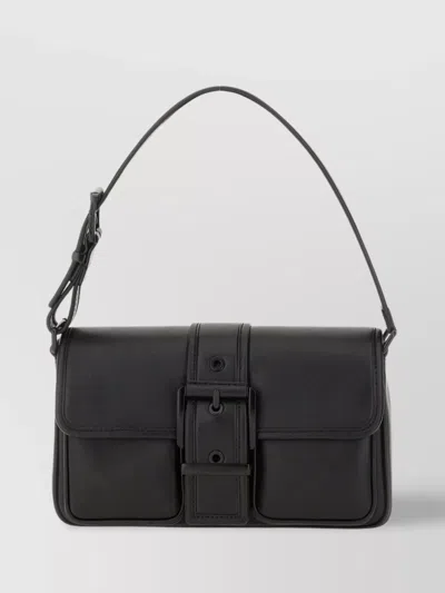 Michael Kors Crossbody Bag With Adjustable Strap And Buckle Detail In Black