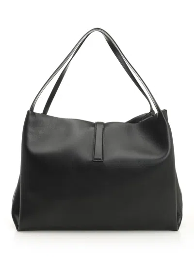 Ferragamo Tote Medium Gancino Shoulder Bags Black