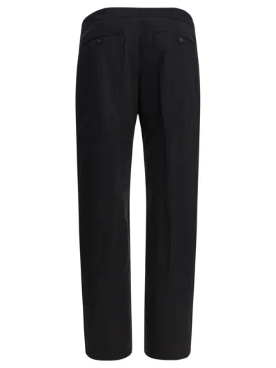 Alexander Mcqueen Pants With T-bar Belt In Black