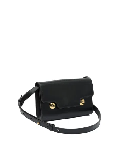 Marni Trunkaroo Flap Pochette Crossbody Bag In Black