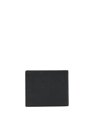 Valentino Mens Nero Vlogo Bifold Leather Wallet In Black