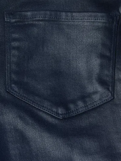 L'agence Clayton Coated Wide-leg Jeans In Noir Coated