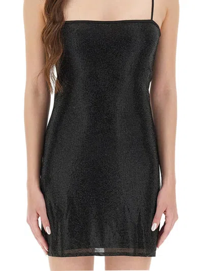 Alexander Wang Mini Dress With Crystals In Black