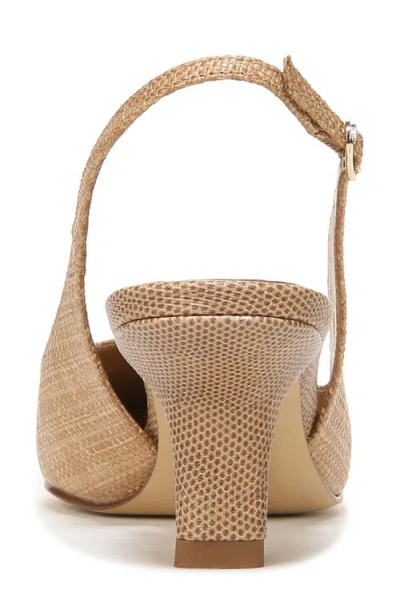 Sam Edelman Women's Bianka Slingback Pump In Tan Raffia In Brown